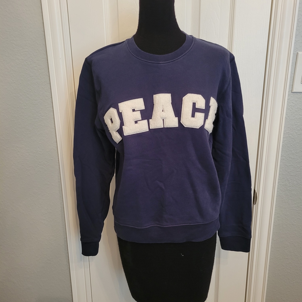 Tory Sport Navy Blue Crew Neck Sweater